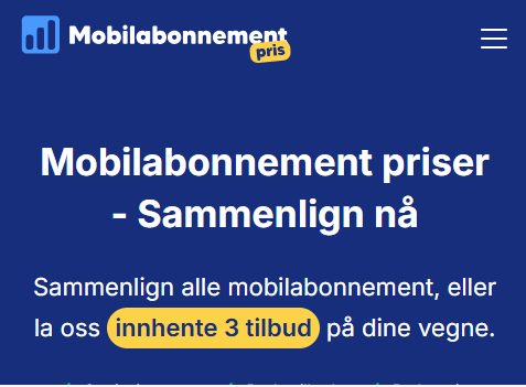 Mobilabonnementpris