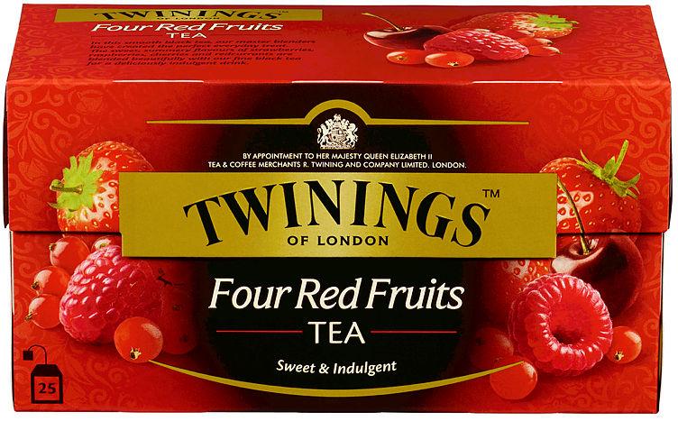 Fire Røde Frukter 25pos Twinings
