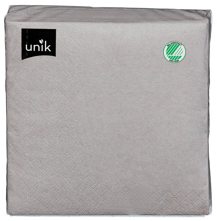 Serviett Grå 50stk Unik