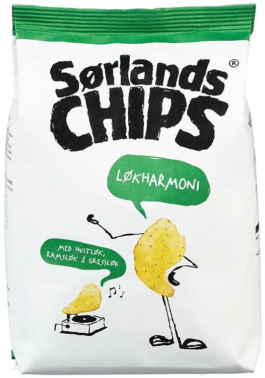 Sørlandschips Løk 165g