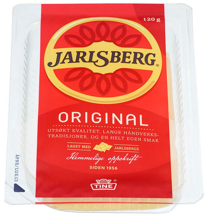 Jarlsberg 27% skivet 120g Tine