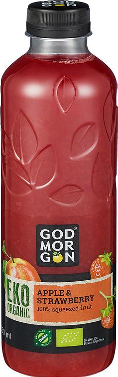 Eple&amp;Jordbærjuice Økologisk 0,85l God Morgon