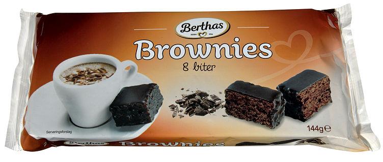 Brownies 8 Biter 144g Berthas