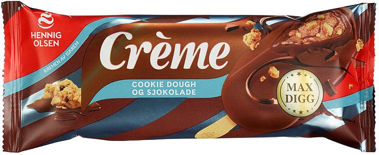 Crème Fløteis Cookie Dough 90ml Hennig-Olsen Is