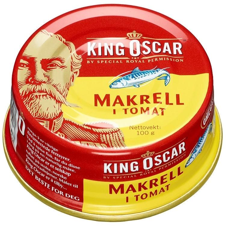 King Oscar Grovrevet Makrell 100 g