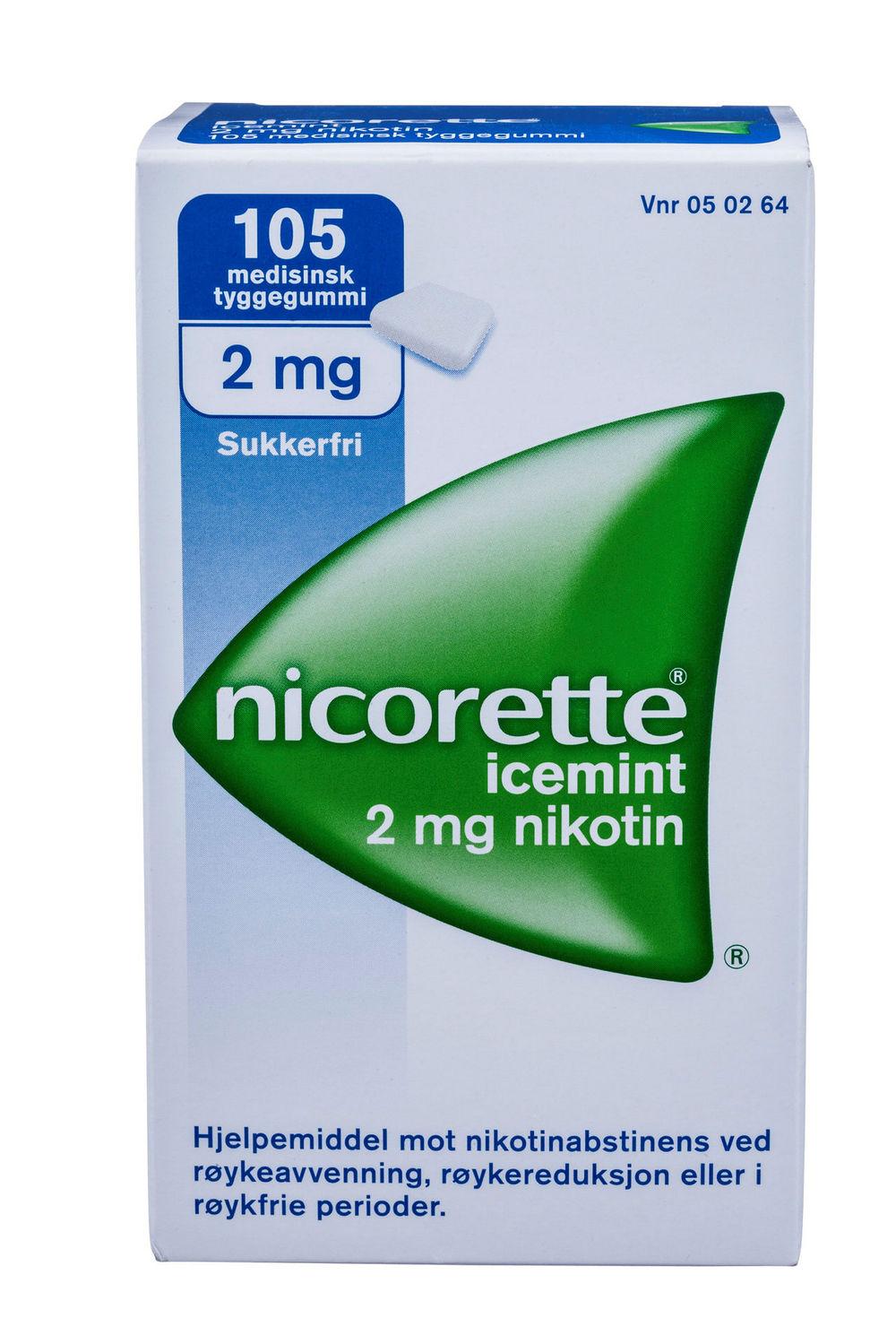Nicorette Icemint 2mg, 105 stk