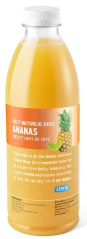 Ananasjuice M Lime 1l Cevita