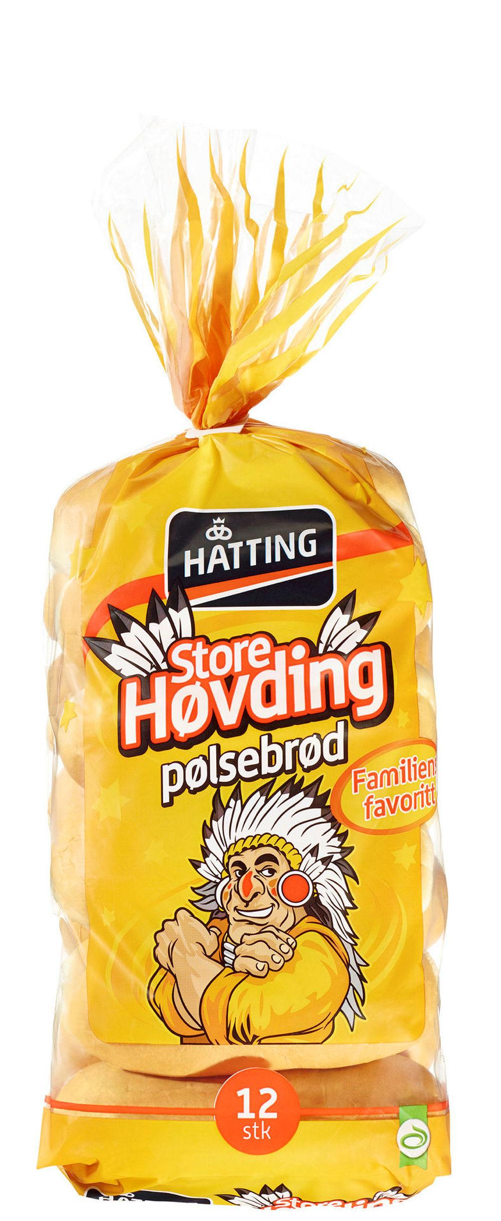Store Høvding Pølsebrød 12stk, 600 g