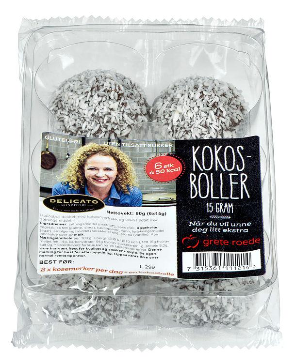 Kokosboller u/Sukker 6stk Delicato