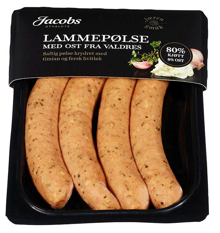 Lammepølse m/Ost 260g Jacobs Utvalgte