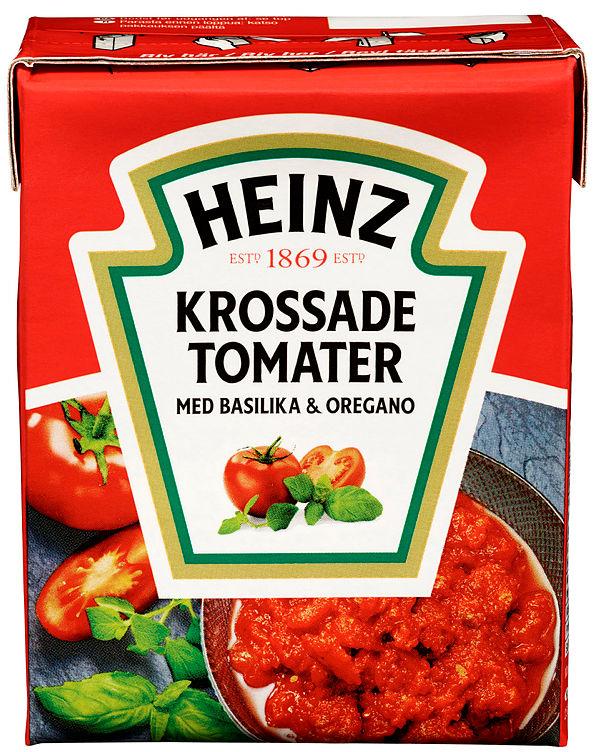 Tomater Hakkede Oregano/Basilikum 390g Heinz