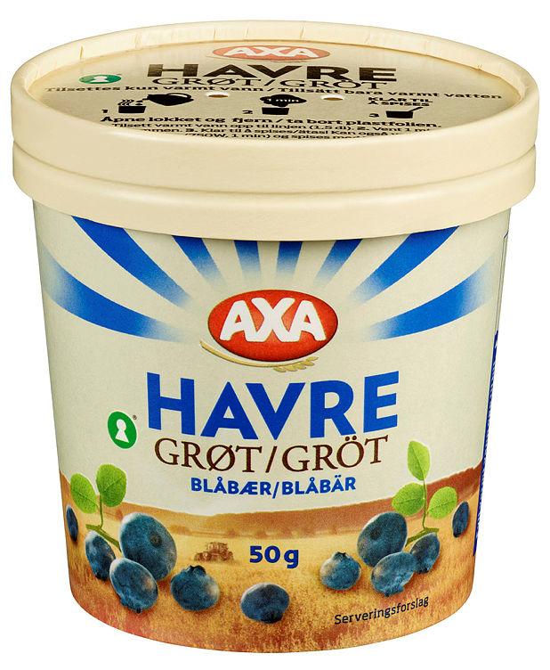Havregrøt m/Blåbær 50g Axa