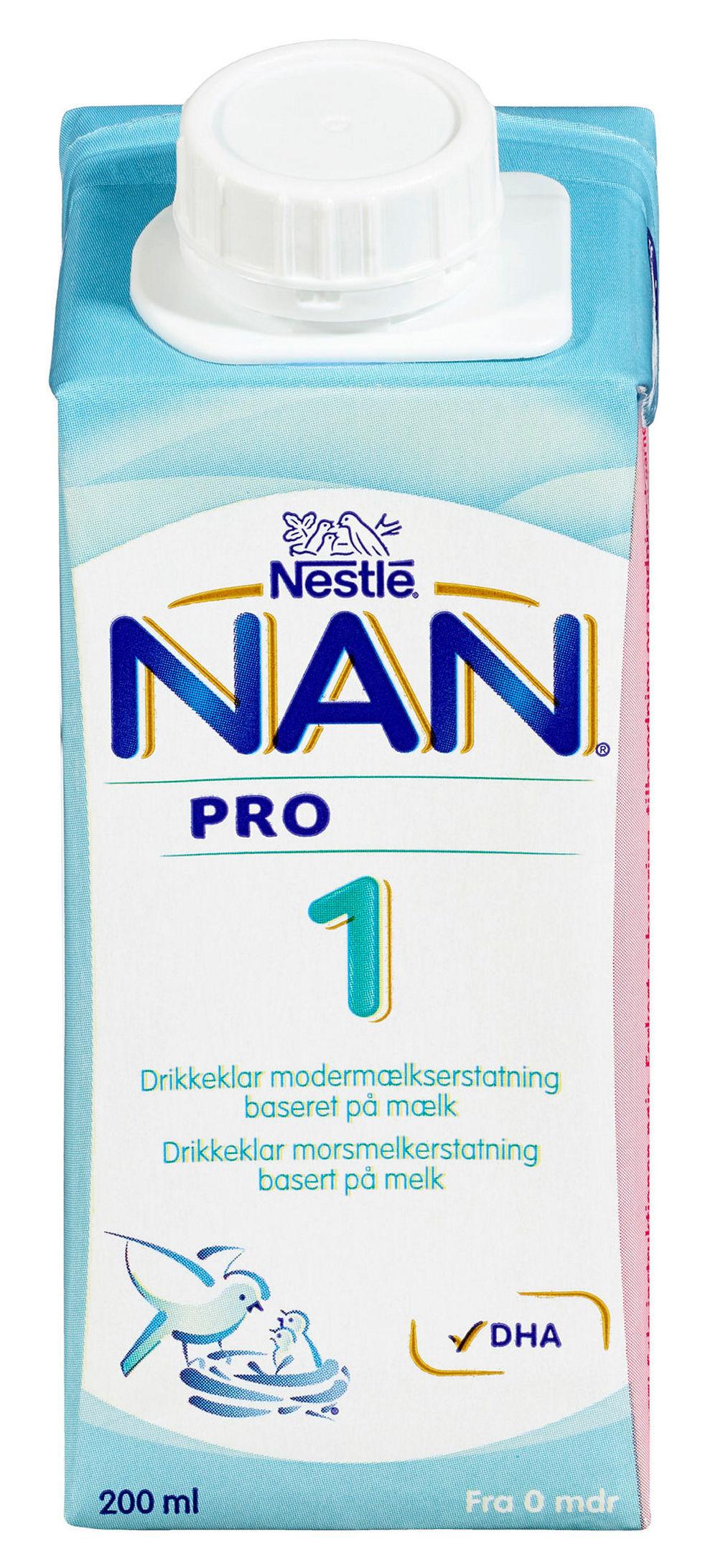 NAN Pro 1 Fra Fødsel Drikkeklar, 200 ml