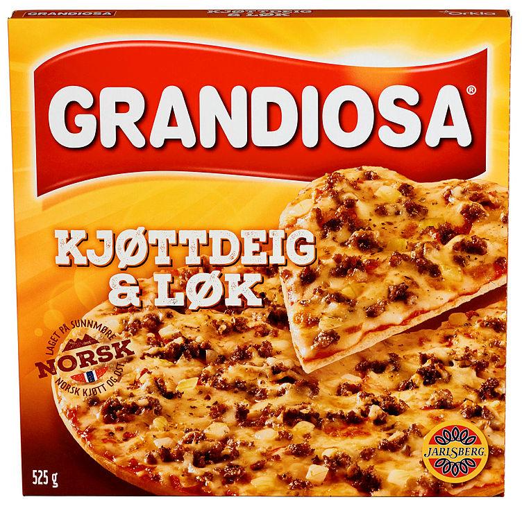 Grandiosa Pizza Kjøttdeig&amp;Løk 520g Stabburet