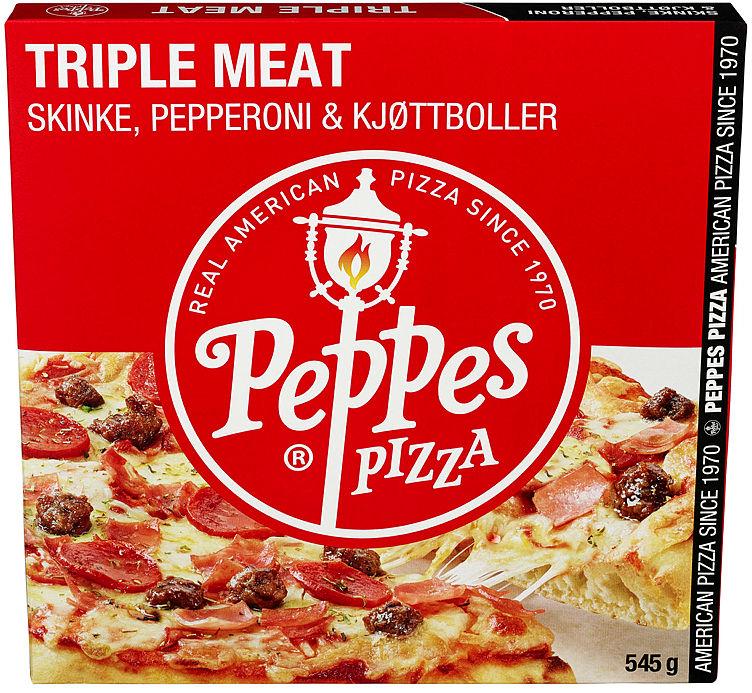 Peppes Pizza Triple Meat 545g