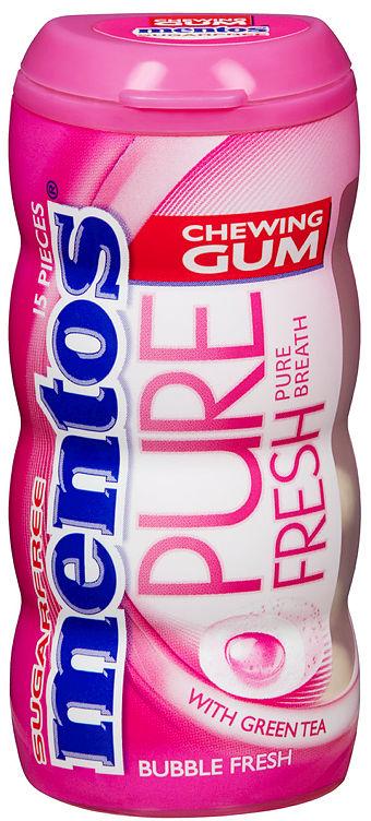 Mentos Gum Pink Bubble Fresh Bottle 30g