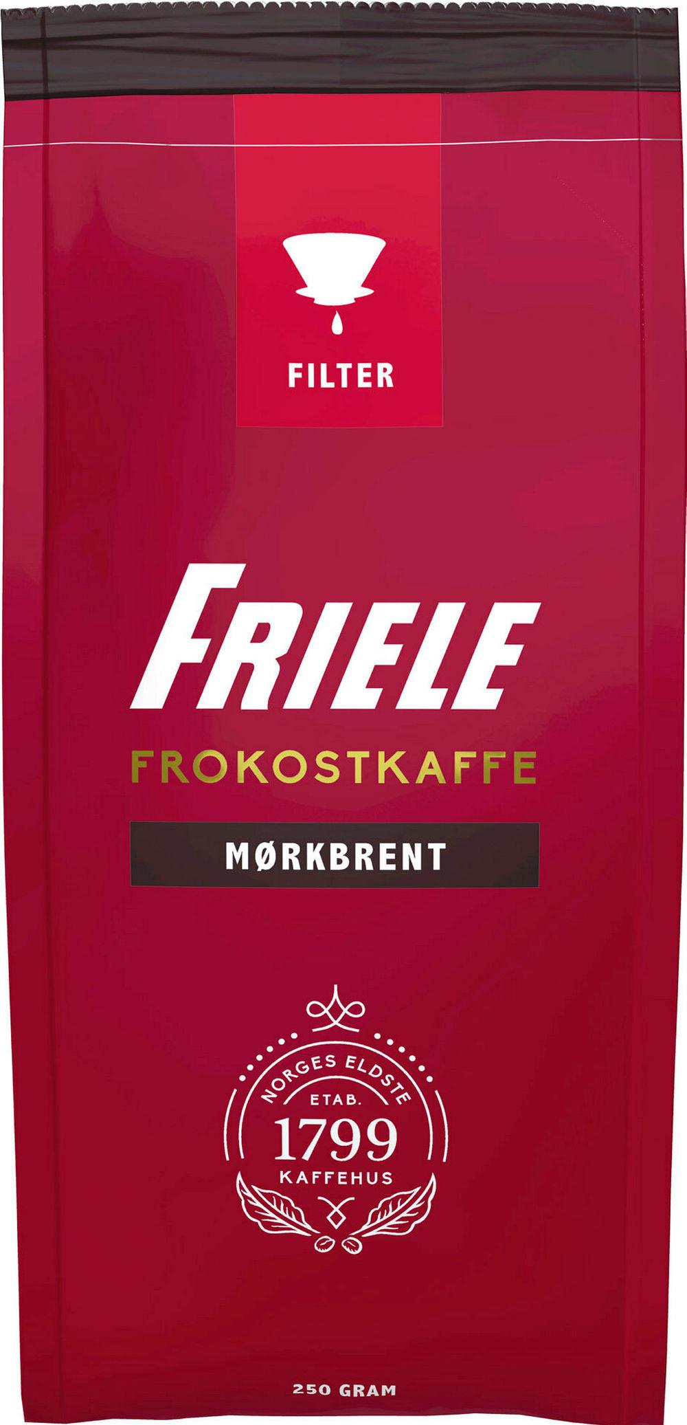 Friele Frokostkaffe Mørkbrent Filtermalt, 250 g