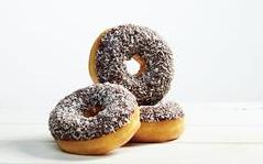 Donuts med Sjokolade/Kokos med Vaniljekrem 