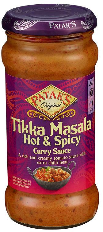 Tikka Masala Saus Hot&amp;Spicy 350g Patak&#039;s