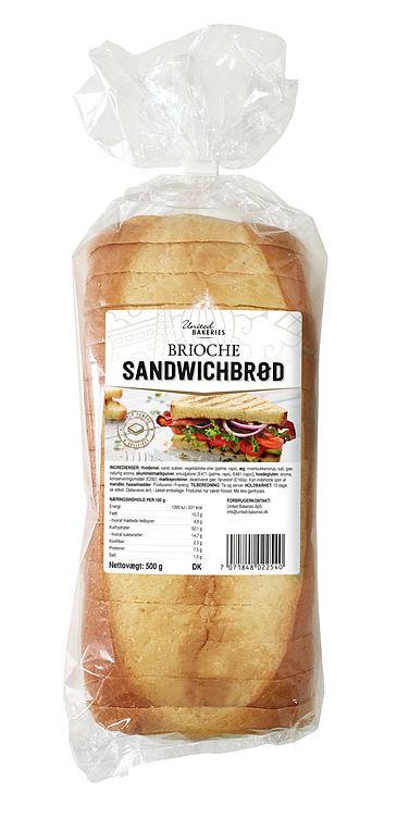 Brioche Sandwichbrød 500g