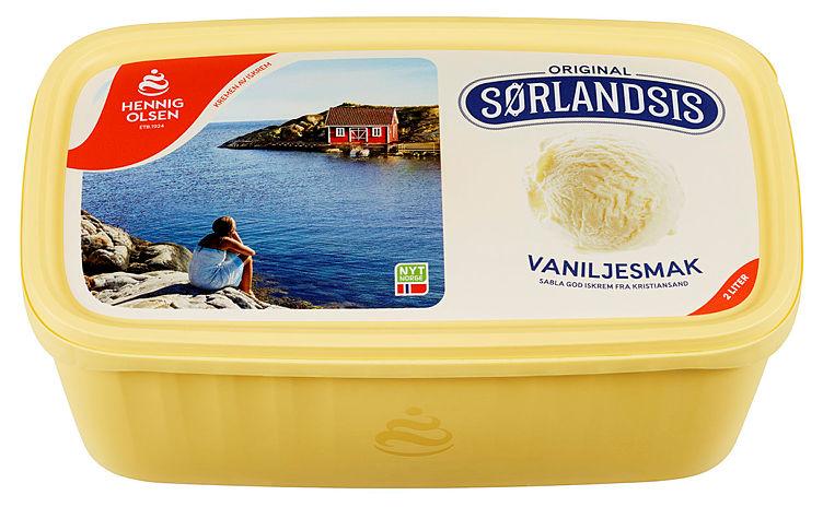 Sørlandsis Vanilje 2l Hennig Olsen