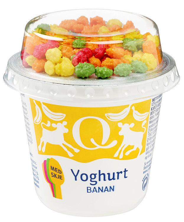 Q Mix Yoghurt Banan 125g