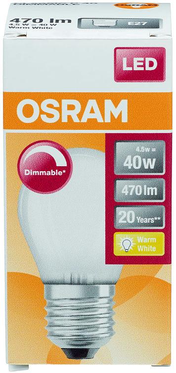 Lyspære Led Clap40 Matt E27 Dim Osram