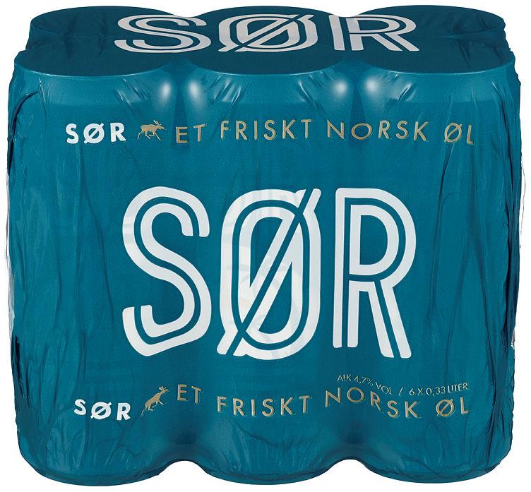 Sør Øl 0,33lx6 boks