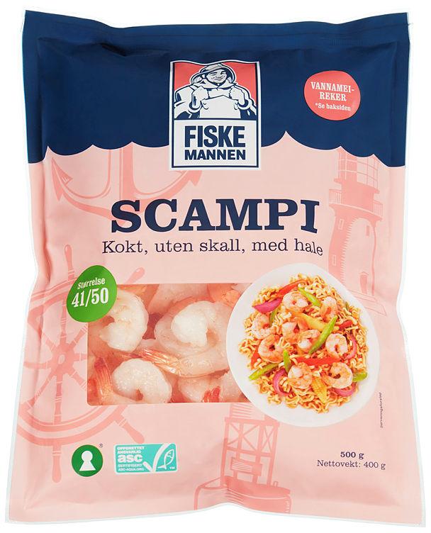 Scampi Asc 41/50 Kokt u/Skall 500g