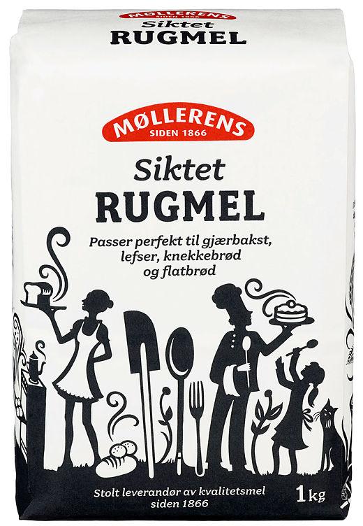 Rugmel Siktet 1kg Møllerens