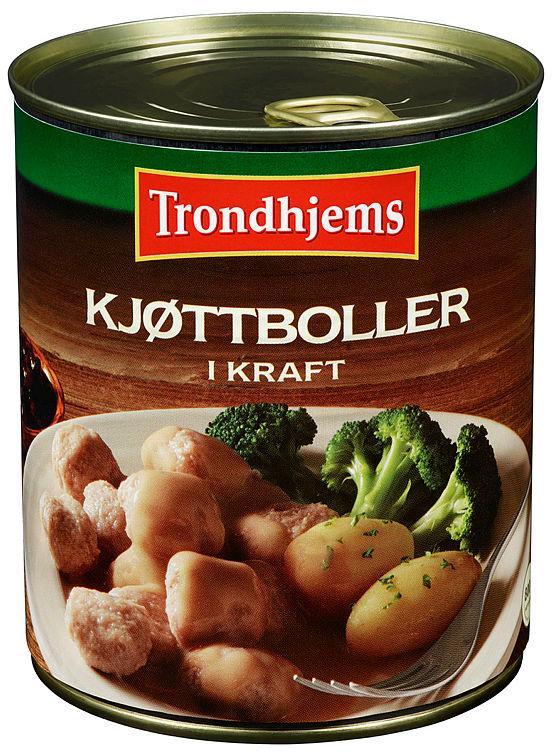 Kjøttboller Små i Kraft 800g boks Trondhjems