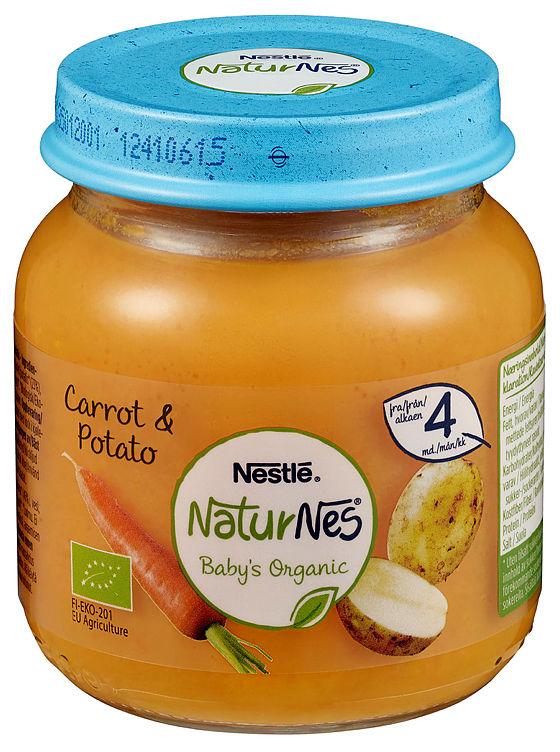 Naturnes Carrot Potato 4mnd 125g Nestle