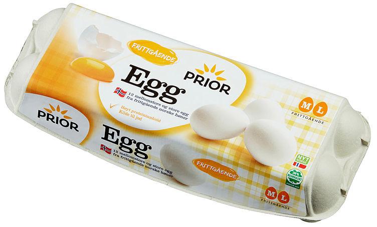 Egg Frittgående M/L 12stk Prior