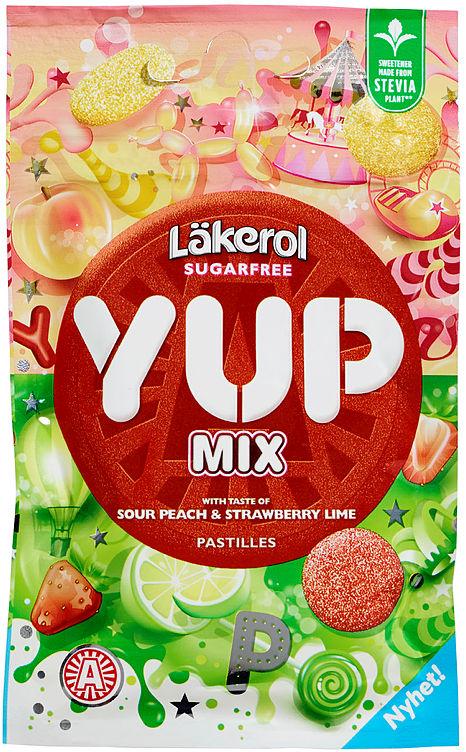 Läkerol Yup Mix Sour Peach&amp;Strawberry Lime 30g