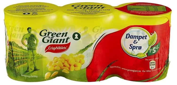 Green Giant Maisboks, 3 x160 g