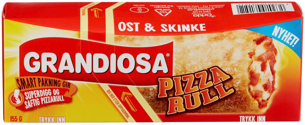 Grandiosa Pizzarull Ost & Skinke, 155 g