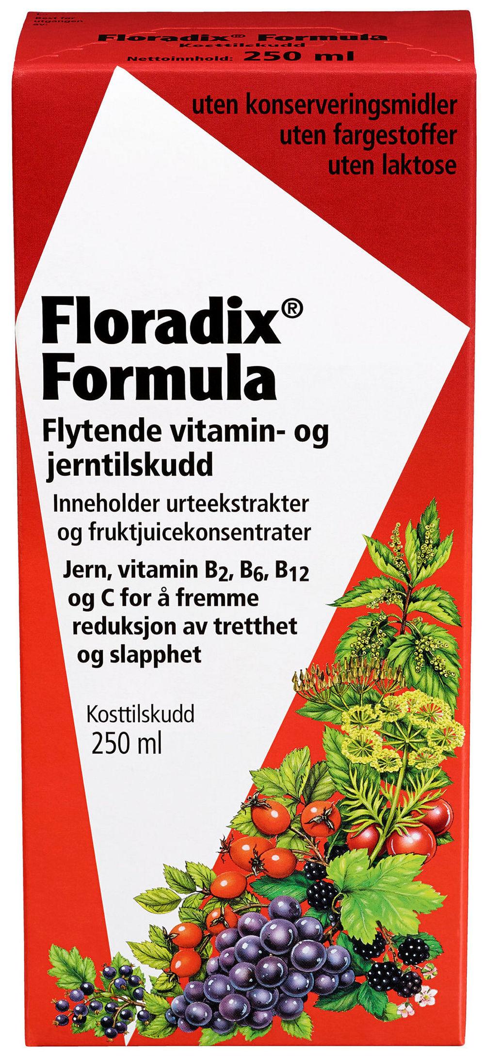 Floradix Formula Jern & Vitaminer 250 ml