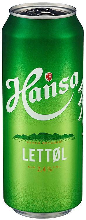 Hansa Lettøl 0,5l boks