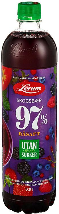 Skogsbærsaft u/Sukker 0,9l Lerum