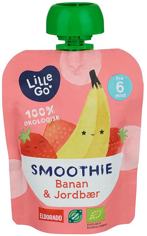 Smoothie Banan/Jordbær 90g Lillego