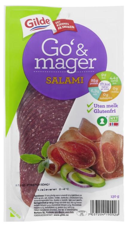 Gilde Go og Mager Salami 130 g