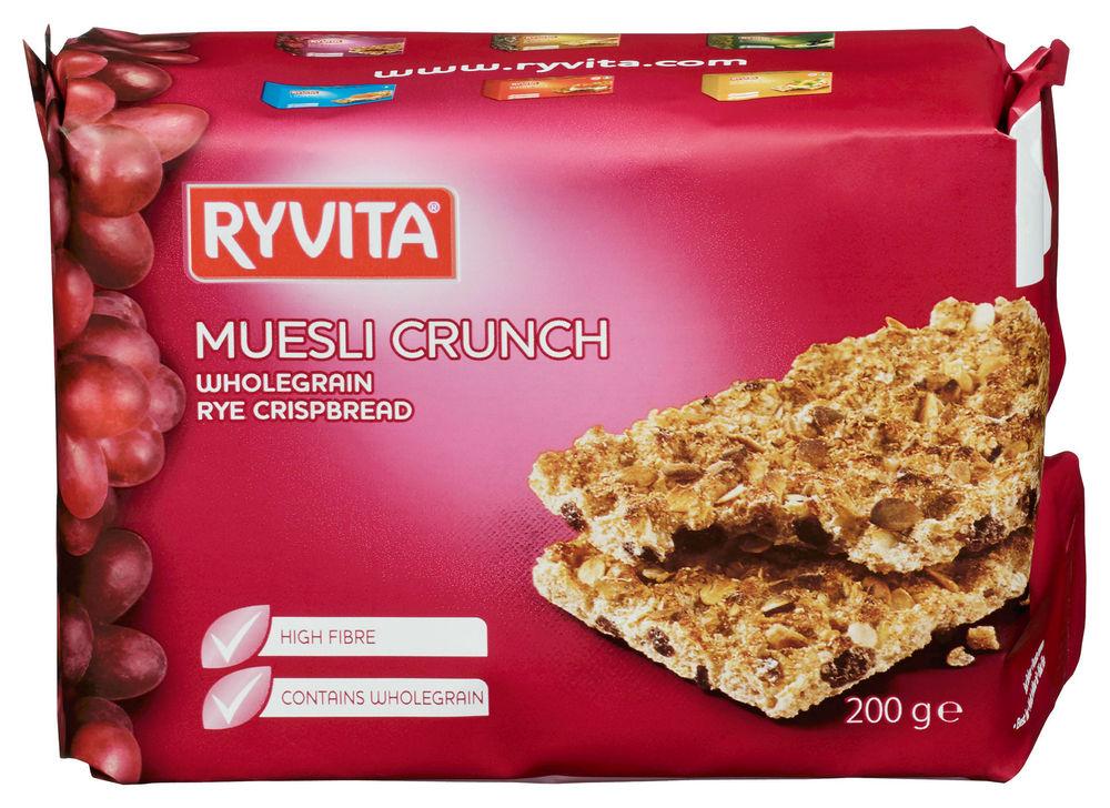 Ryvita Muesli Crunch Knekkebrød, 200 g