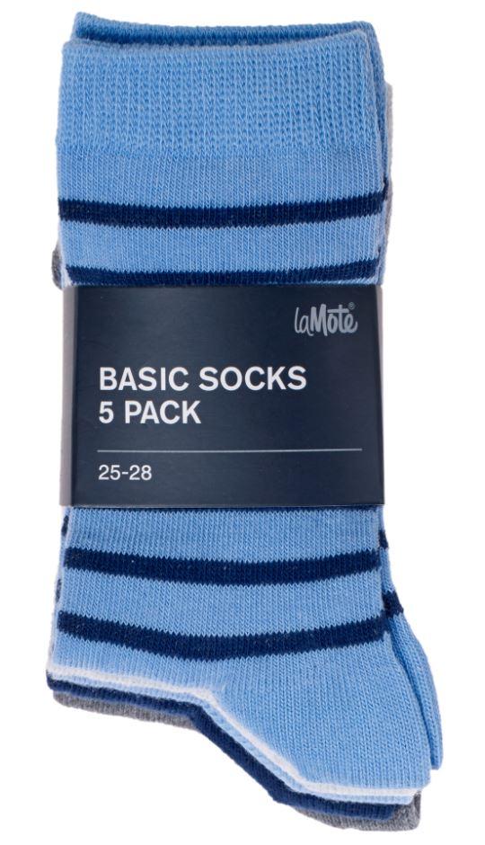 Basic Socks X5 25-36 Mix Boy La Mote