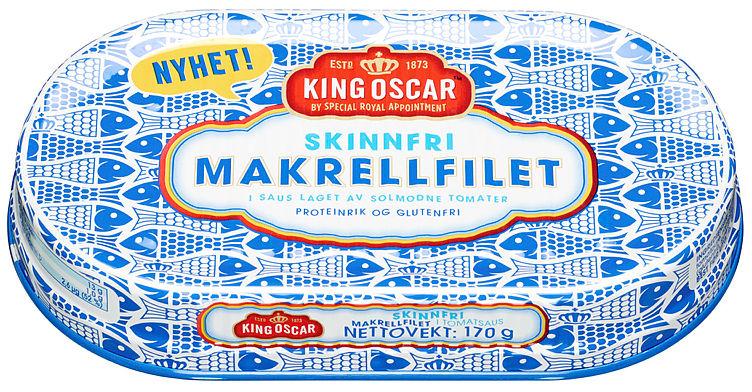 Makrellfilet Skinnfri i Tomat 170g King Oscar