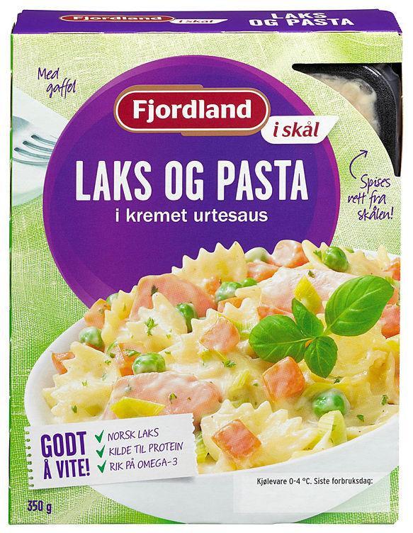 Laks &amp; Pasta i Urtesaus 350g Fjordland