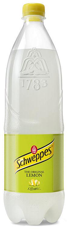 Lemon 1l flaske Schweppes