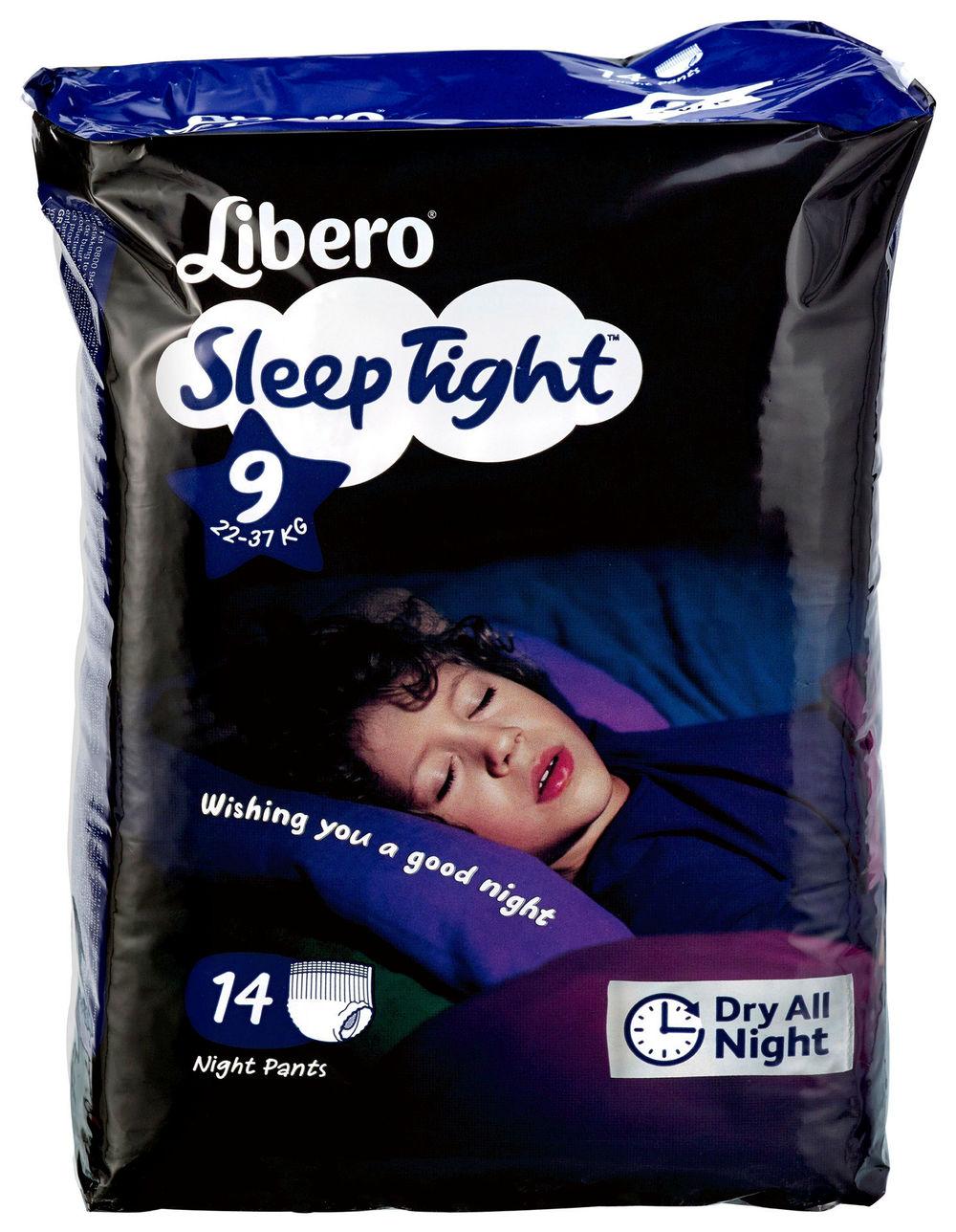 Libero Sleep Tight S9, 22-37 kg, 14 stk