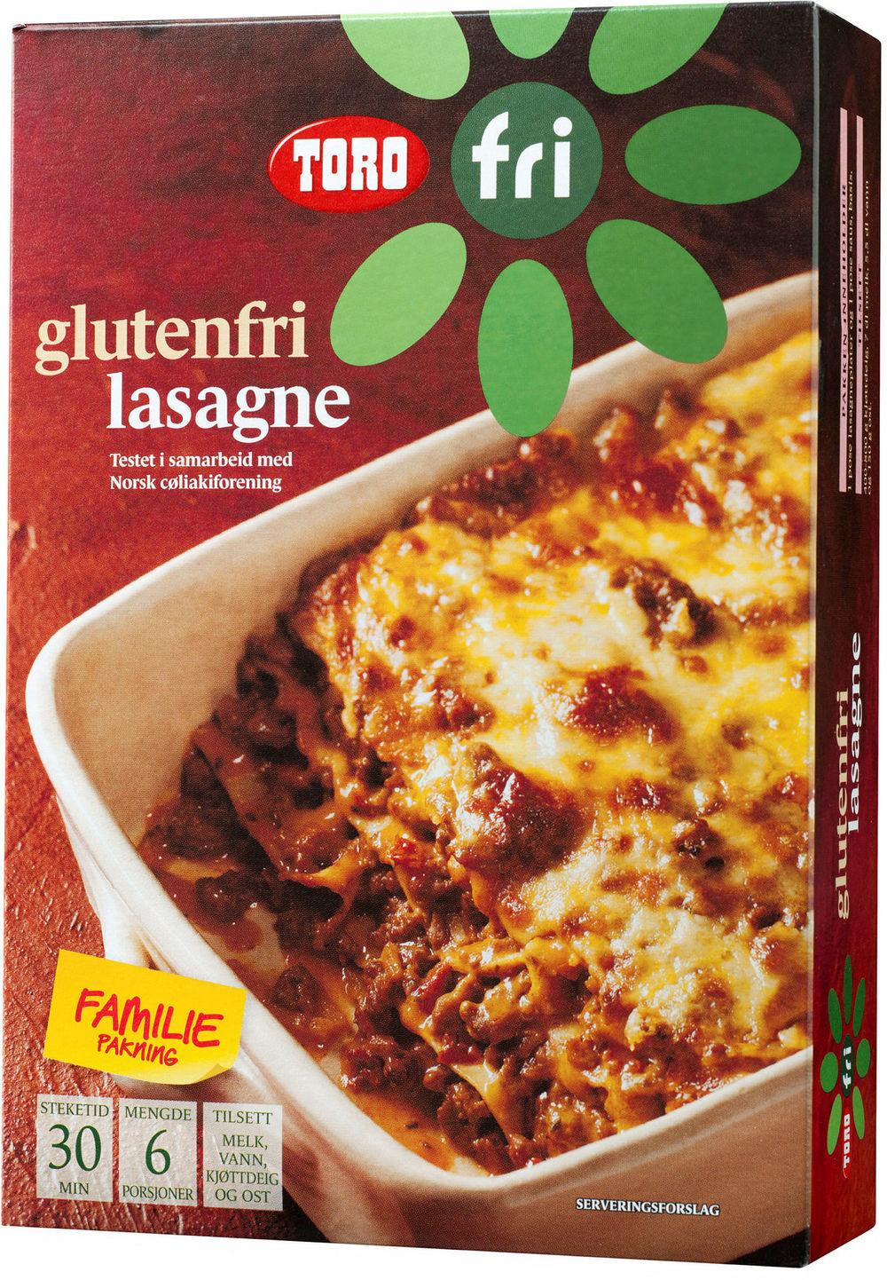 Glutenfri Lasagne Familiepakning, 325 g