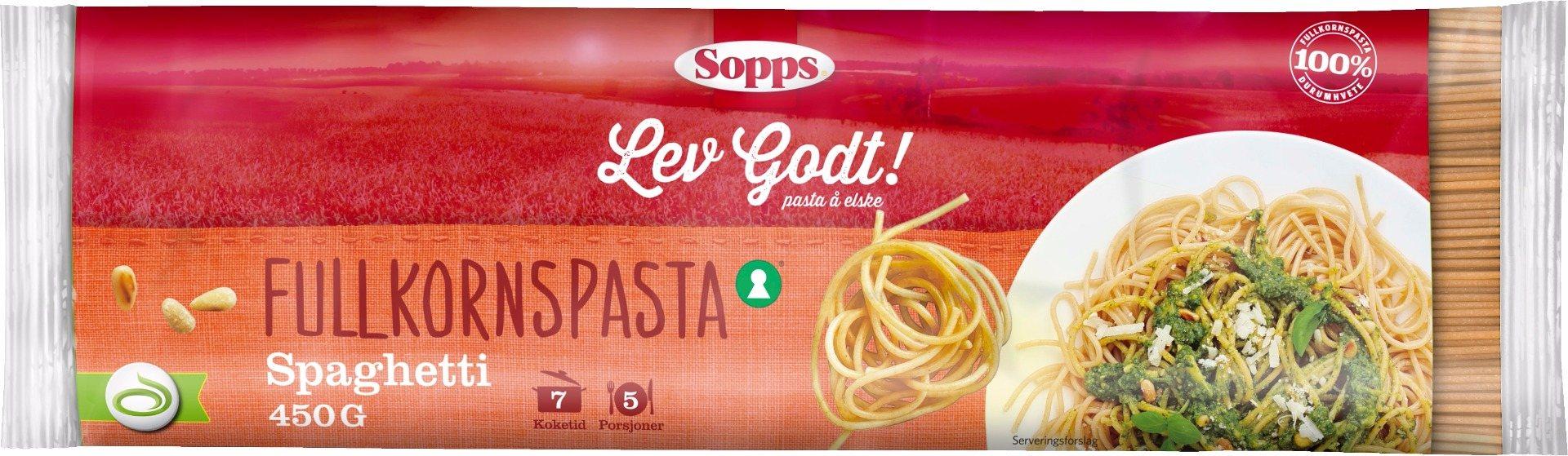 Sopps Spaghetti Fullkorn 450 g