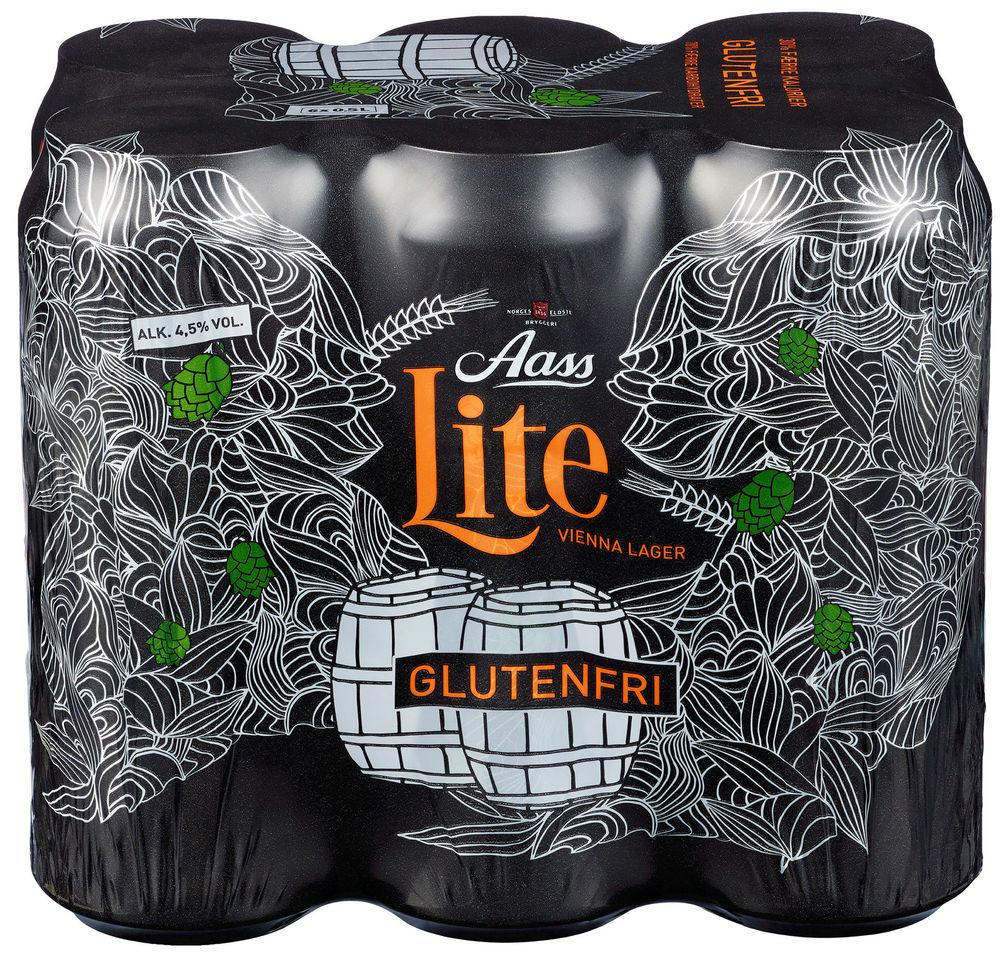 Aass Øl Lite 6x0,5 liter, 3 l